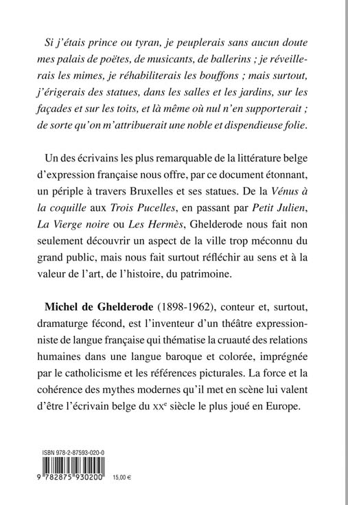 Mes Statues - Avec 14 gravures de Fernand van Hamme