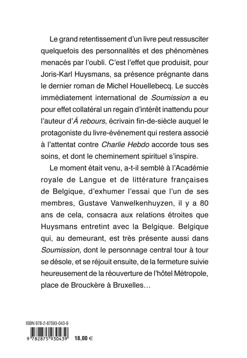 J.-K. Huysmans et la Belgique - ARLLF