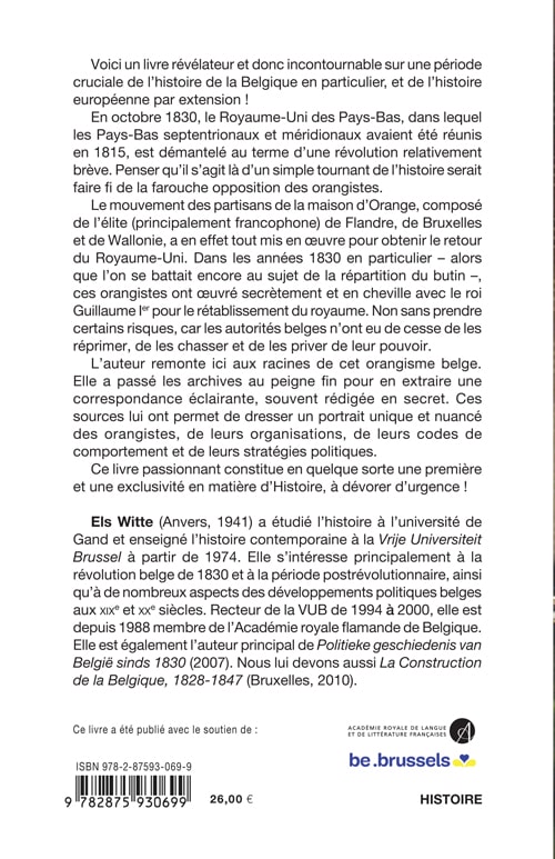 Le Royaume perdu - Les orangistes belges contre la révolution (1828-1850)
