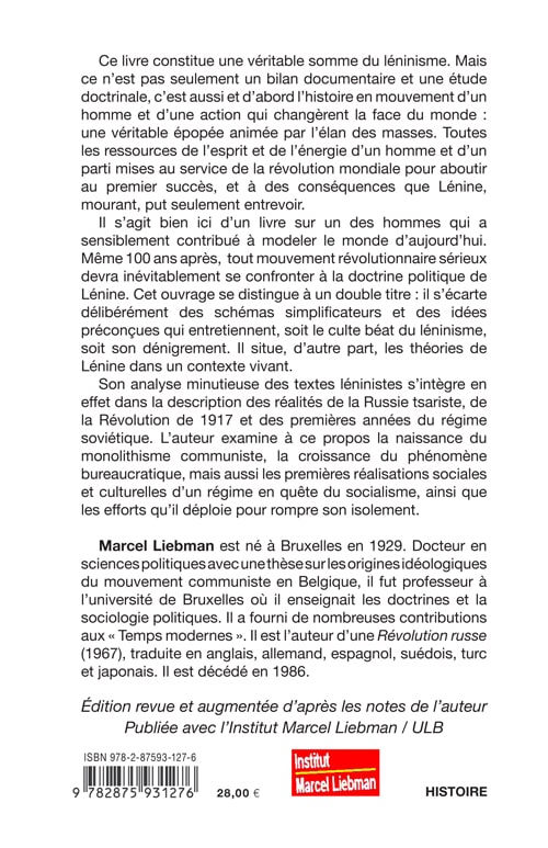 Lénine - Le Léninisme sous Lénine