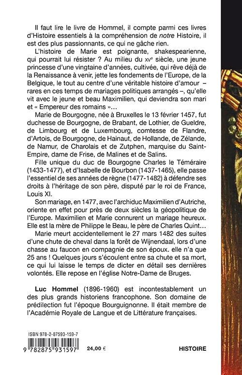 Marie de Bourgogne - ou le grand héritage