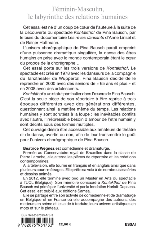 Kontakthof de Pina Bausch - Féminin-Masculin, le labyrinthe des relations humaines