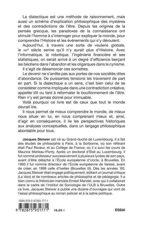 La dialectique - à l'épreuve du XXIe siècle