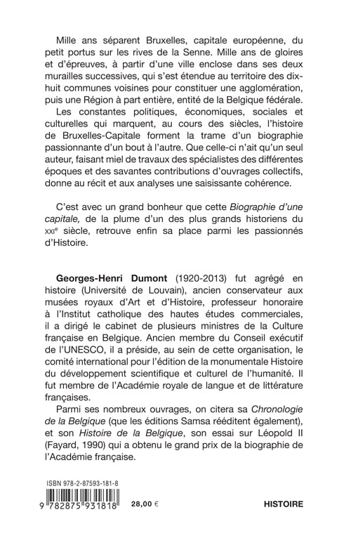 Bruxelles Histoire - Biographie d'une capitale