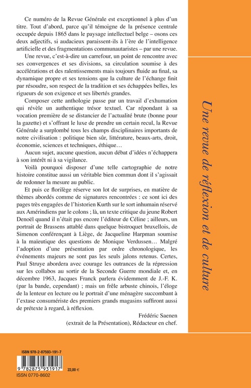 Anthologie - 1865-2018