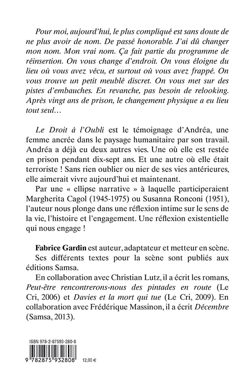 Le Droit à l’Oubli