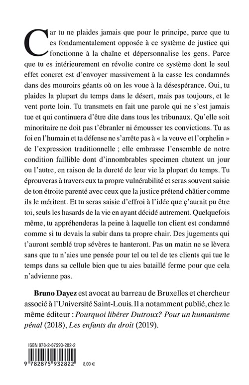 Lettre à une jeune Pénaliste