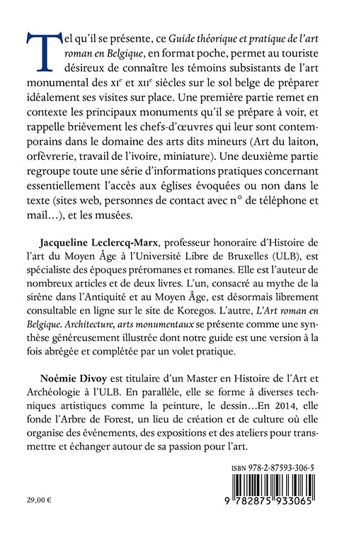 L’Art roman en Belgique - Guide théorique et pratique