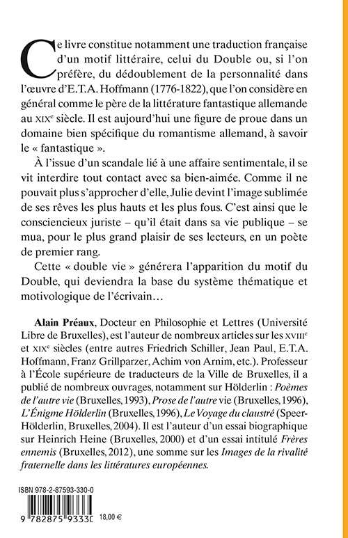 ETA Hoffmann - une lecture des contes et nouvelles