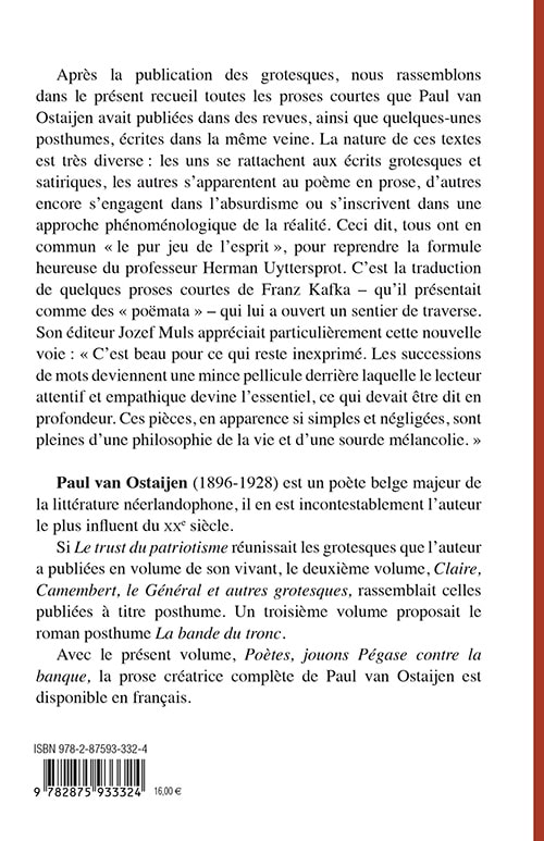 Poètes, jouons Pégase contre la banque - « poëmata »