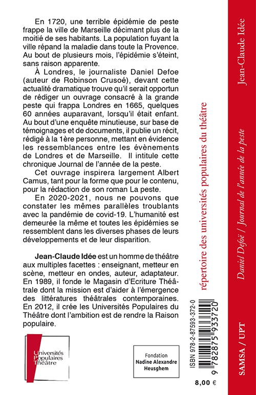 Journal de l'année de la peste - Londres 1665