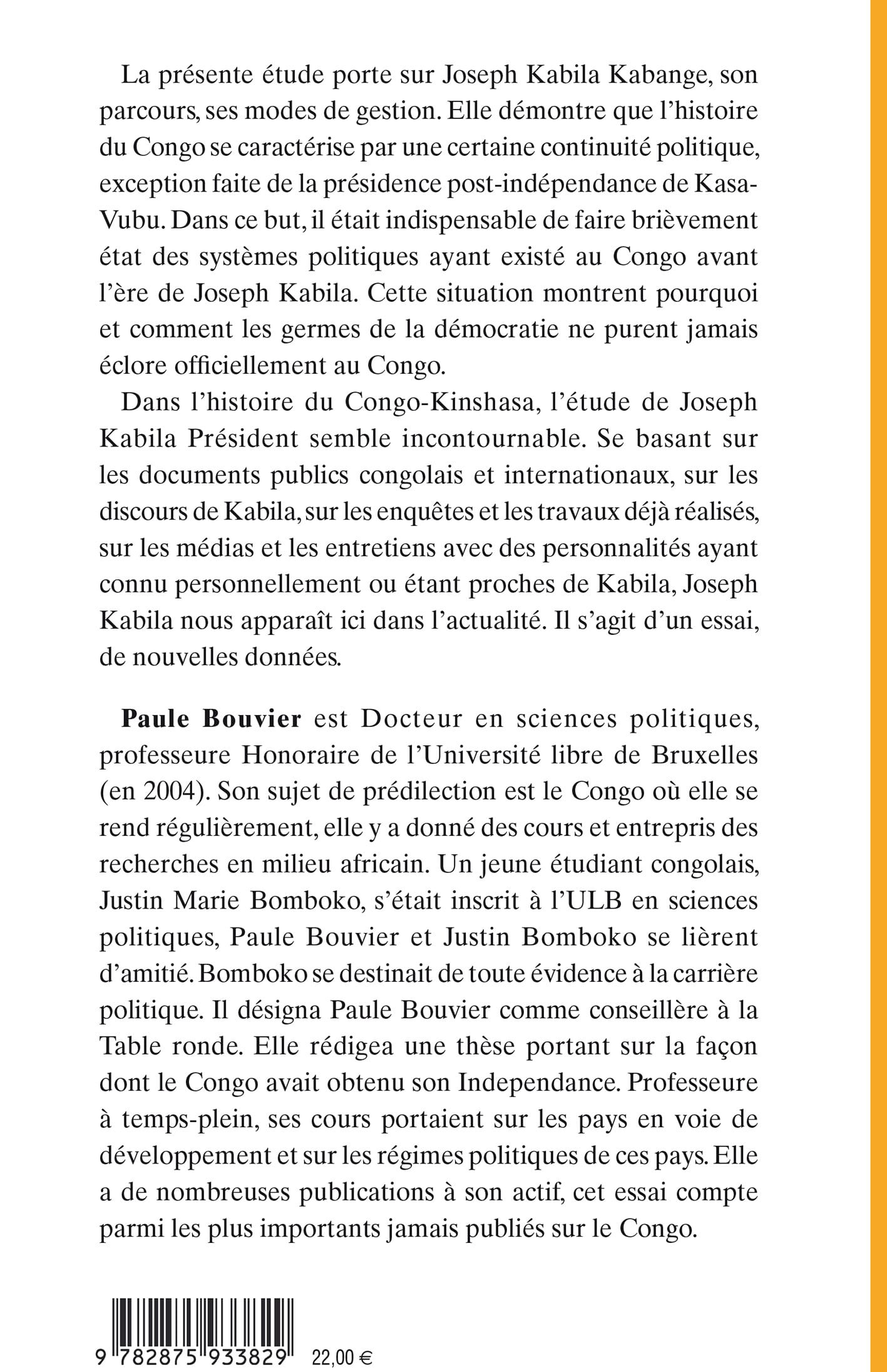 L’Héritage historique de Joseph Kabila