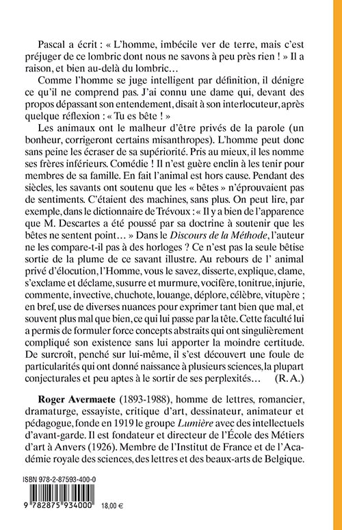 L’Homme est bête - et l’a toujours été