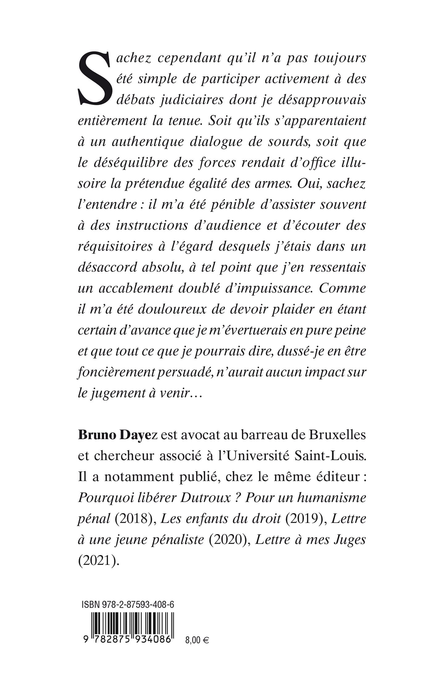 Lettre au procureur du Roi - Lettre