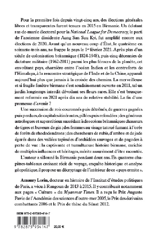 Variations birmanes - récits