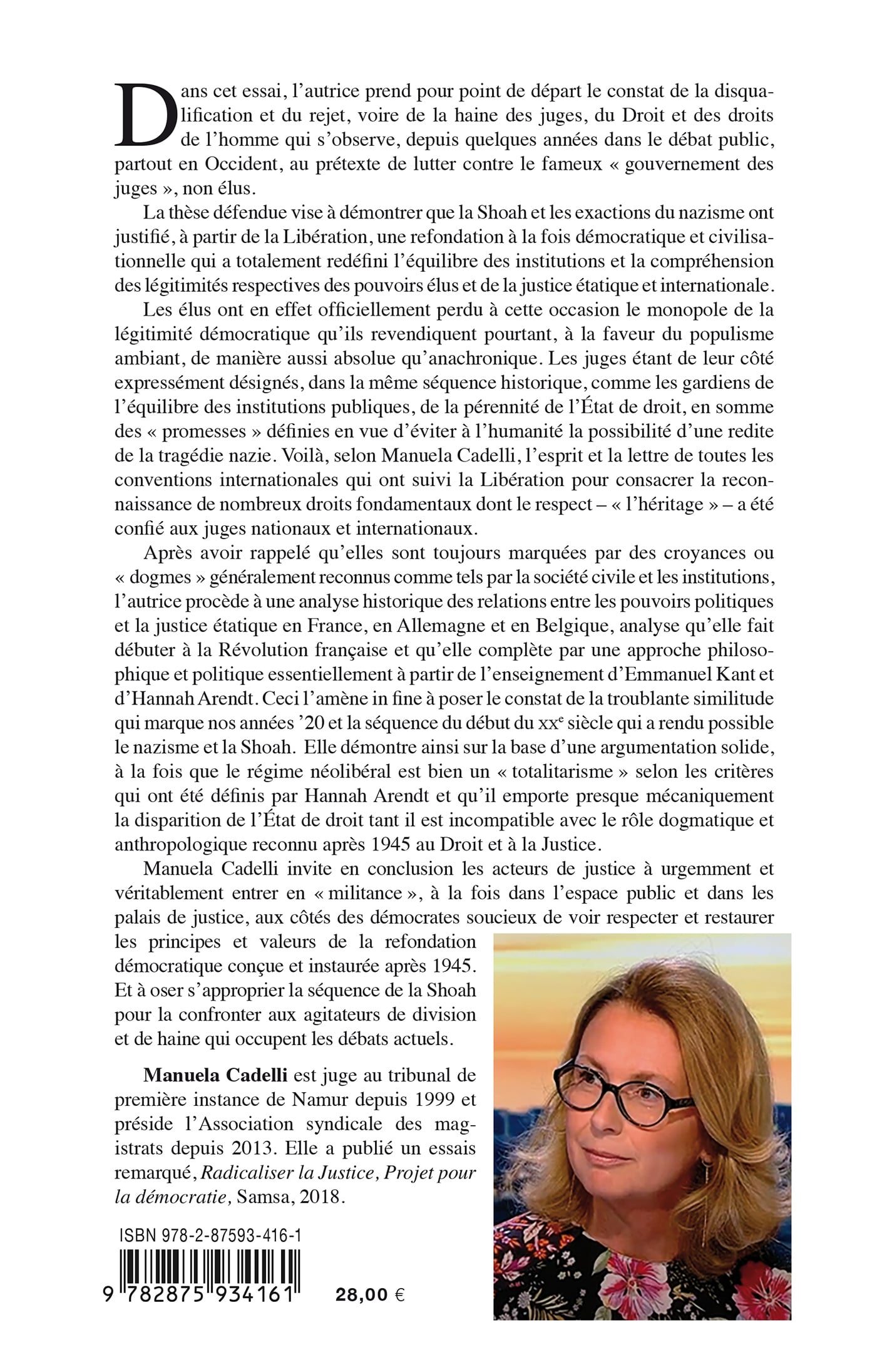 La légitimité des élus & l’honneur des juges - essai