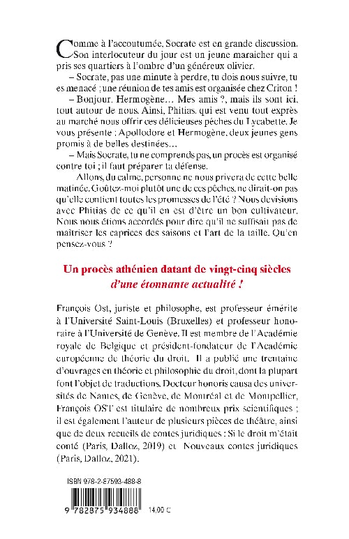 Le Procès de Socrate - Récit