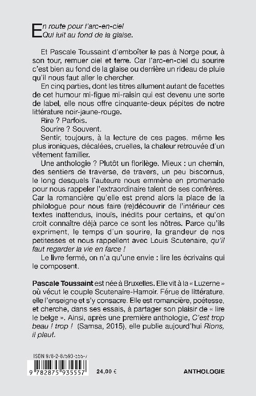 Rions, il pleut - anthologie